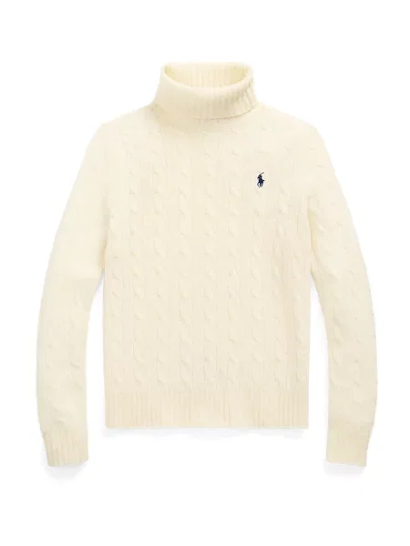 Polo Ralph Lauren Πουλόβερ κρεμ / ναυτικό μπλε