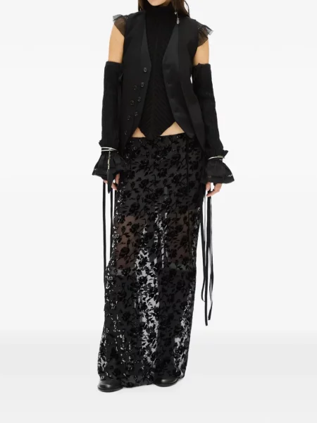 Fusta maxi Ann Demeulemeester negru