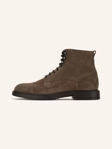 Doucal's Botki Sznurowane Janus beige beżowe