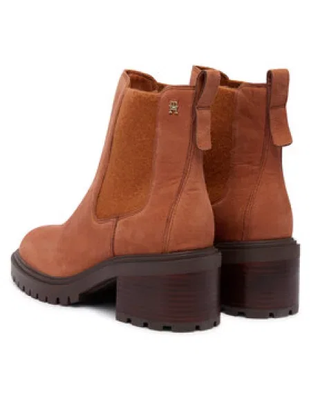 Aulinukai Tommy Hilfiger Th Nubuck Chelsea Cleated Heel ruda