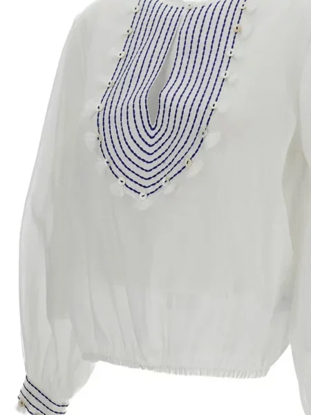 Haftowana bluzka True Royal biała