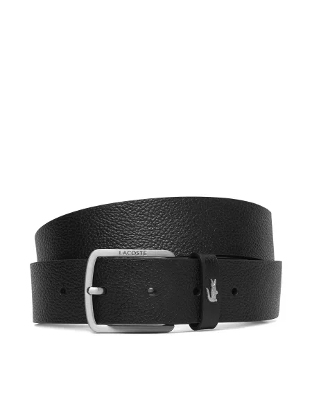 Ремень Lacoste с ремешками черный