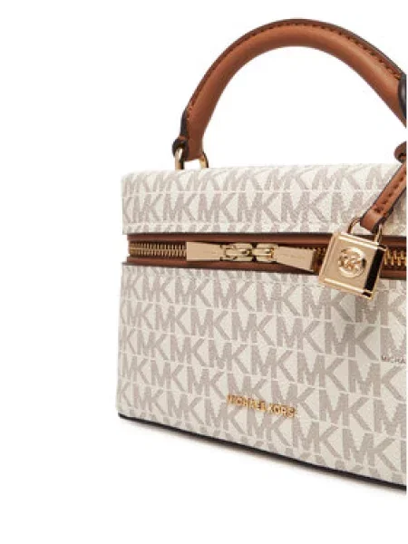 Kabelka MICHAEL Michael Kors Écru hnědá