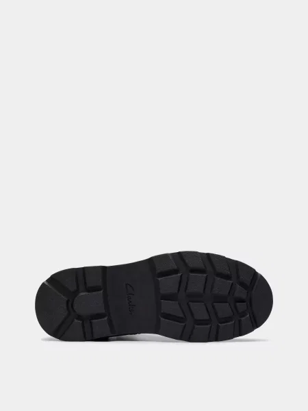 Кожаные ботинки челси Clarks черные