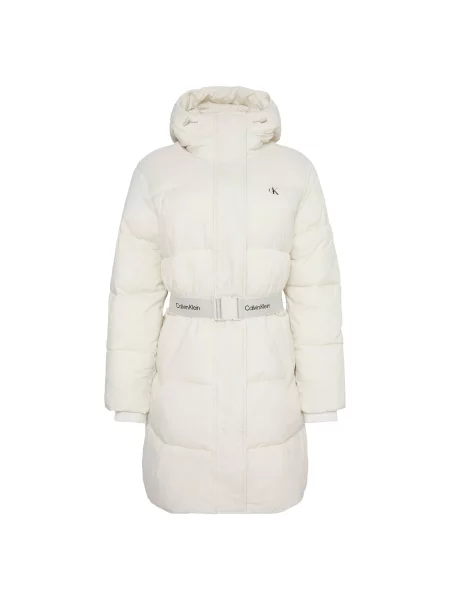 Calvin Klein Jeans Palton de iarnă gri deschis / negru / natural alb
