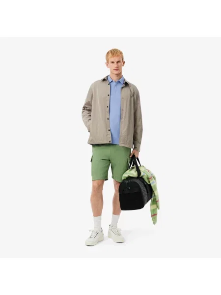 Lacoste Koszulka Polo Paris Stretch Piqué O Regularnym Kroju fioletowy