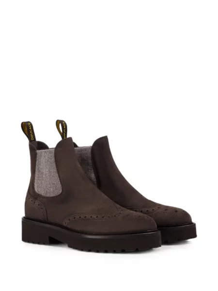 Botine Doucal's din piele de căprioară maro