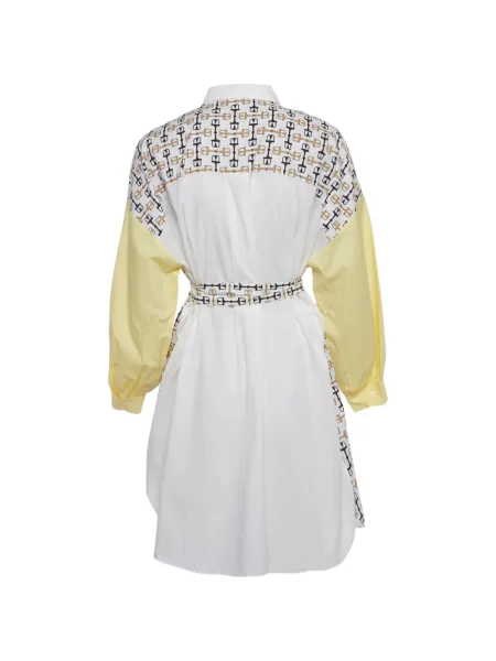 Lung rochie mini Maje cu imagine alb