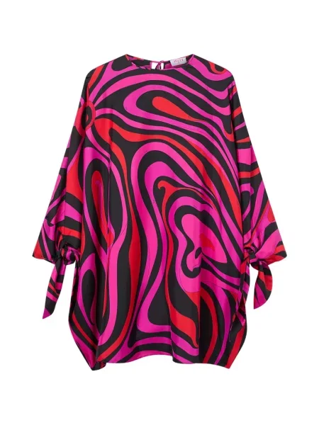 Rochie Pucci de mătase cu imagine roz