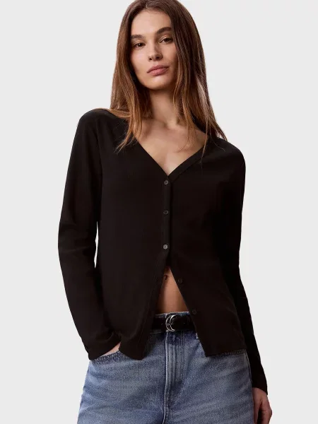 Дитячий кардиган Calvin Klein Jeans чорний