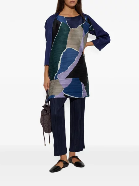Παντελόνι Pleats Please Issey Miyake μπλε