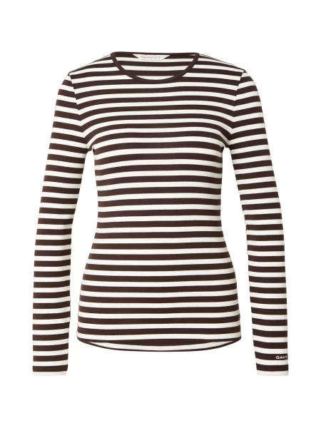 GANT Tricou maro închis alb