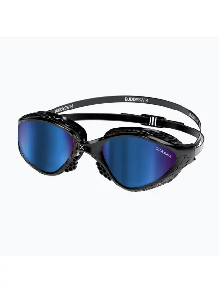 Okulary do pływania BuddySwim OzeanX Mirror black / blue czarne