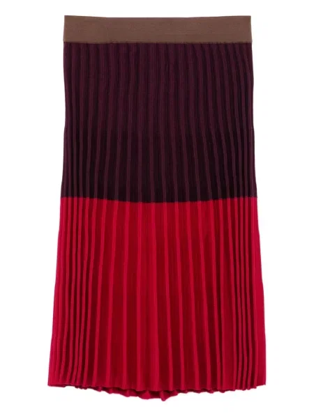 Spódnica plisowana Mrz do kolan brązowa