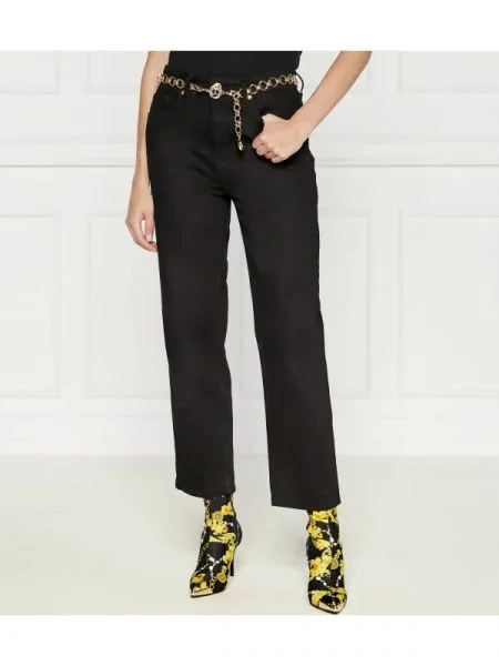 Just Cavalli Farmer | Mom Fit fekete