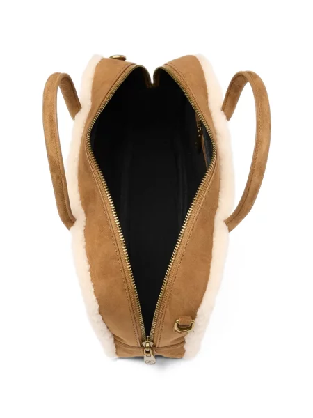 Τσάντα shopper Ash σουέτ καφέ