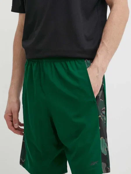 Reebok pantaloni scurți de antrenament Train Motion Camo verde