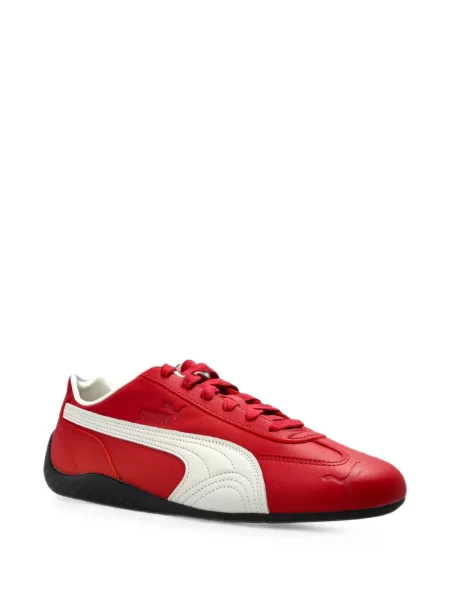 Sneakerși Puma din piele roșu