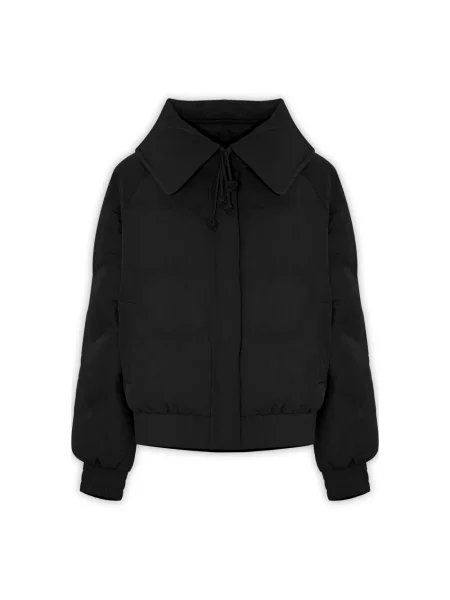Krótka kurtka puchowa Kocca elegancka czarna