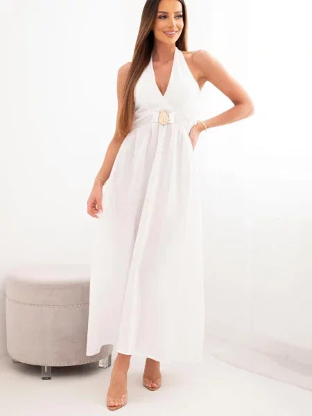 Sukienka maxi Kesi Włoski biała