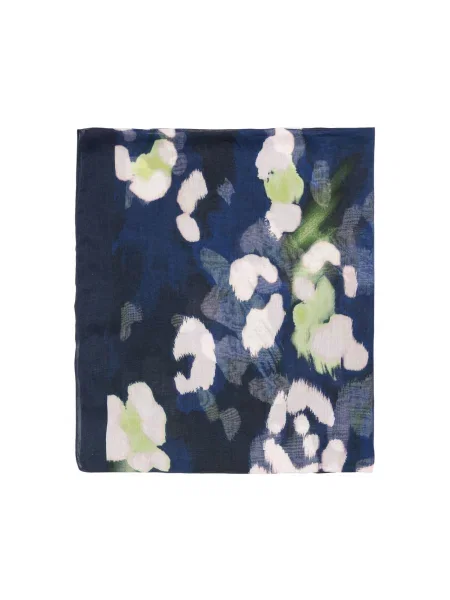 Love & roses Fular bleumarin / verde deschis / roz pastel alb