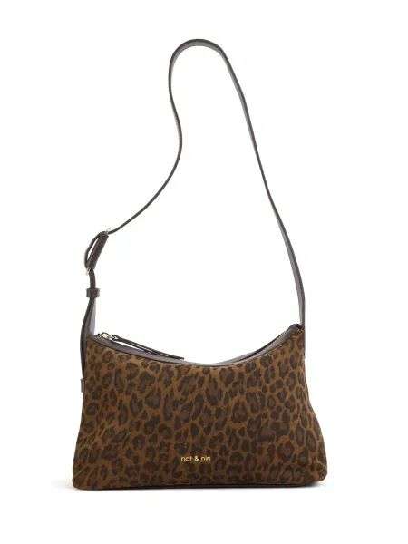 Nat&Nin Torba za čez ramo BOWIE rjava