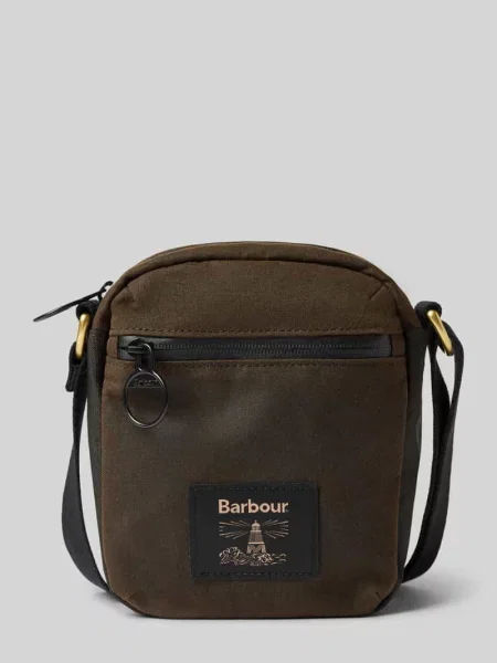 Torba na ramię z czystej bawełny Barbour zielona
