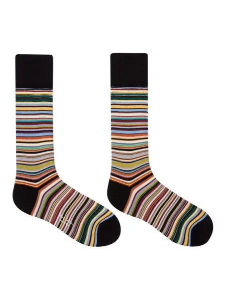 Șosete Paul Smith cu dungi negru