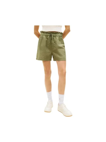Krótkie szorty Tommy Jeans zielone
