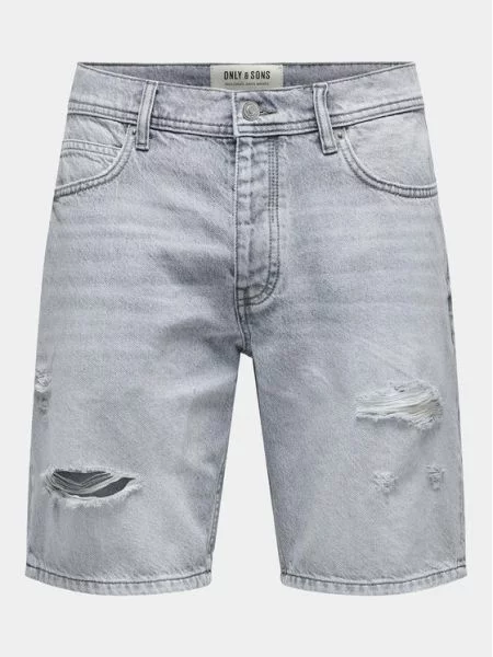 Jeans kratke hlače Only & Sons siva