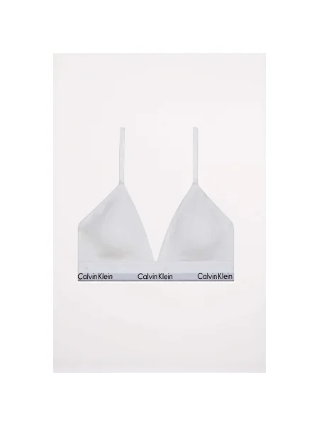 Calvin Klein Underwear Podprsenka svetlosivá / čierna biela