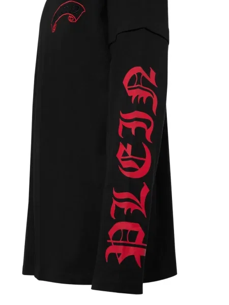 Tricou Philipp Plein cu broderie negru