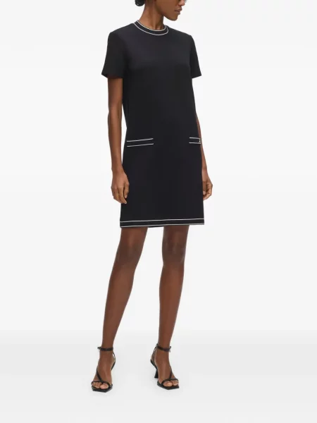 Rochie mini Karl Lagerfeld cu autograf negru