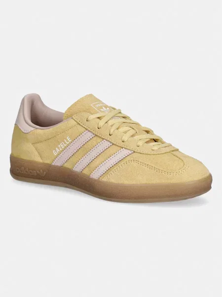 Adidas Originals Gazelle Indoor sneakers pentru femei din piele întoarsă galben