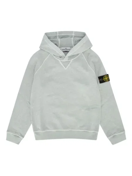Bluza z kapturem dziecięca Stone Island szara