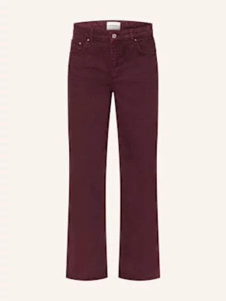 Claudie Pierlot Jeansy Wide Leg rot bordowe