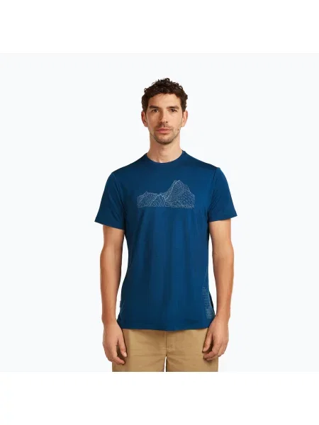 Tricou pentru bărbați icebreaker Merino Cool-Lite Sphere Beta Tee atlantis