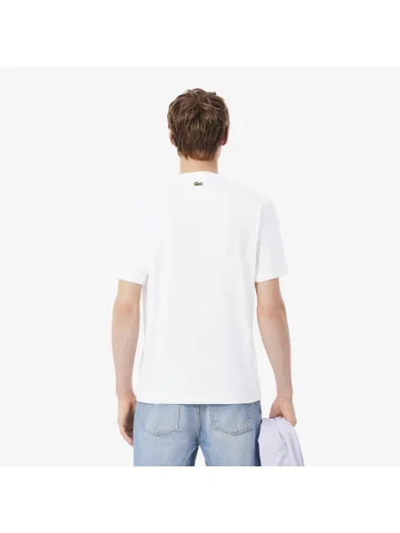 Lacoste T-Shirt Z Nadrukiem biały
