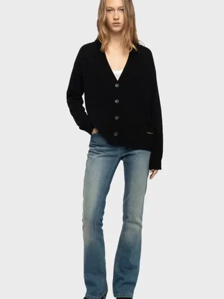 Кашемировый кардиган Zadig&voltaire черный
