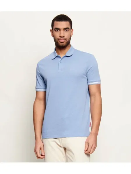 JOOP! Jeans Tricou polo 15 celest Modern Fit albastru