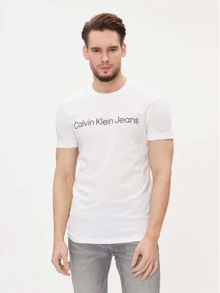 Calvin Klein Jeans kratka majica bela