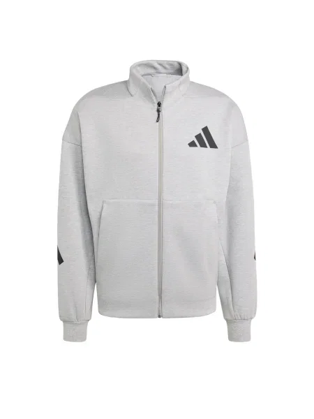 ADIDAS SPORTSWEAR Sportski gornji dio trenirke Z.N.E. siva melange crna