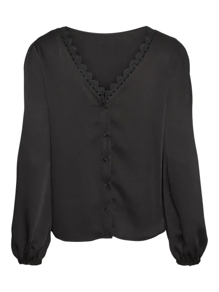 VERO MODA Bluză ELENORA' negru