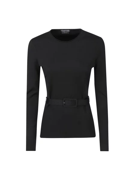 Bluzka Tom Ford z krepy czarna