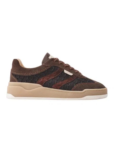 Sneakersy Via Vai skórzane brązowe