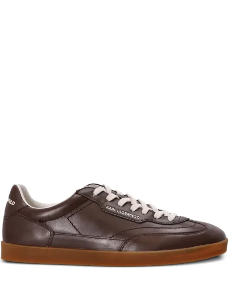 Sneakerși Karl Lagerfeld din piele maro