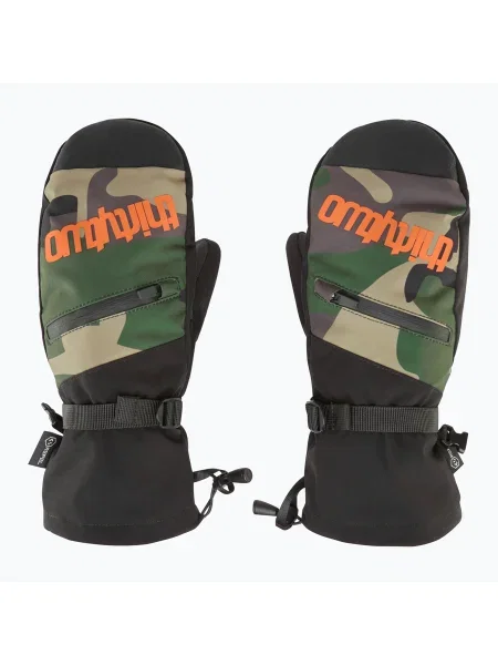 Gyerek snowboard kesztyű ThirtyTwo Corp Mitt black/orange. Méret: L-XL fekete
