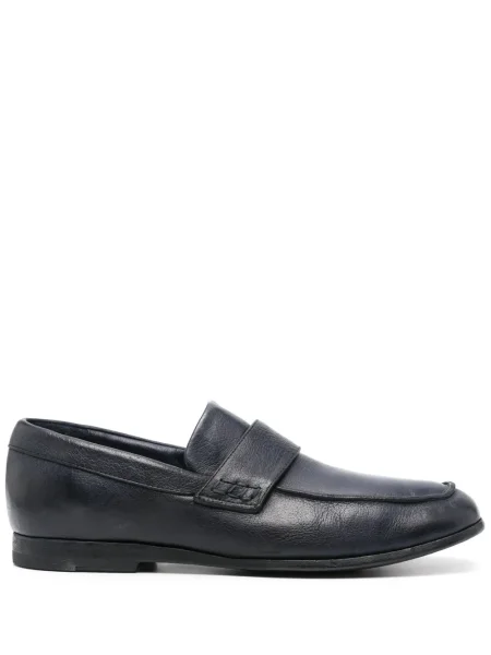 Pantofi loafer Moma din piele albastru