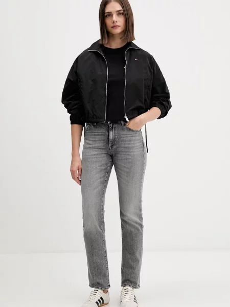 Tommy Jeans kratka majica črna