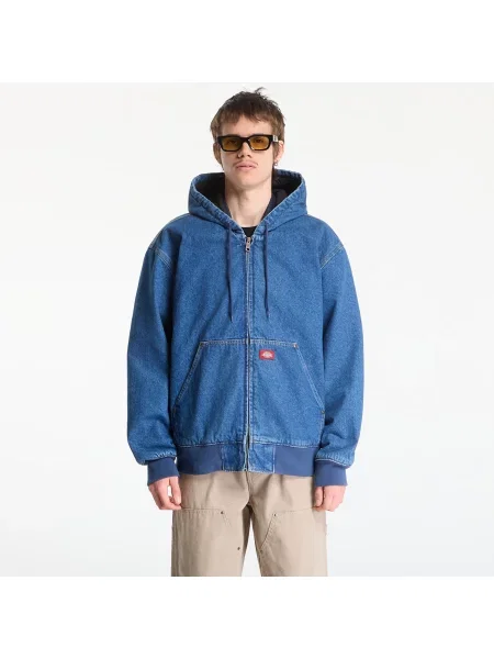 Klasická džínová bunda Dickies s kapucí modrá